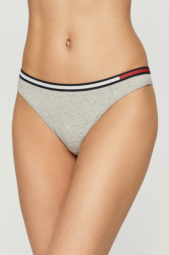 Tommy Hilfiger - Stringi dzianina szary UW0UW01548.NOS
