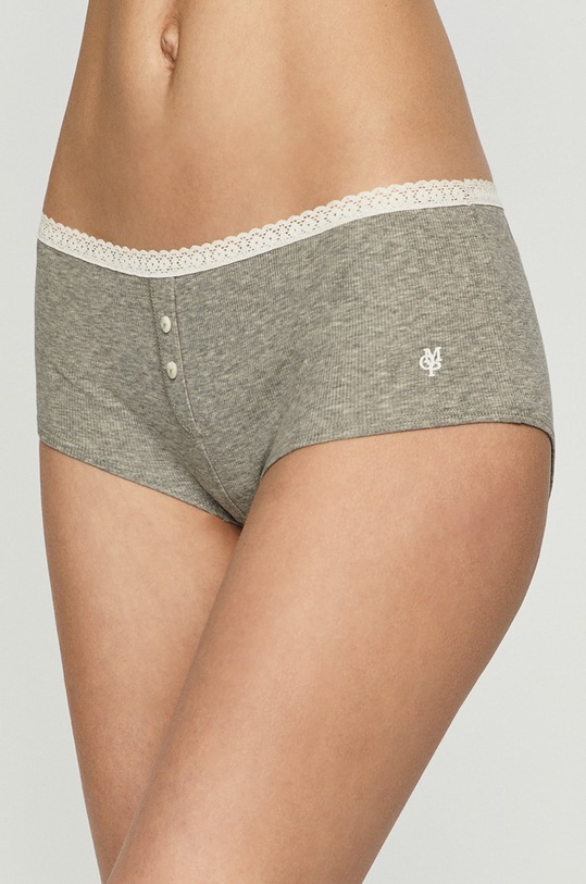 Marc O'Polo - Figi (3-PACK) melanż szary 168558