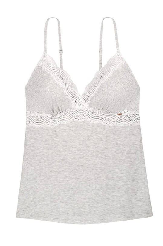 Dorina Top piżamowy szary D000975MO001.GY0005