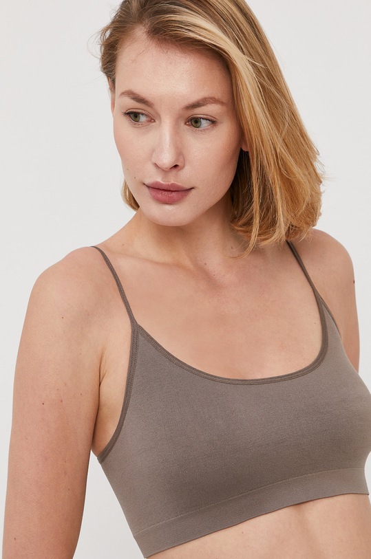 Pieces Biustonosz (2-pack) dzianina brązowy 17107715