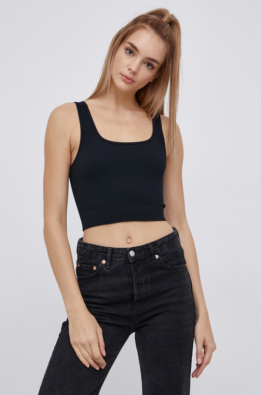 Vero Moda Top z elastanem czarny 10252057