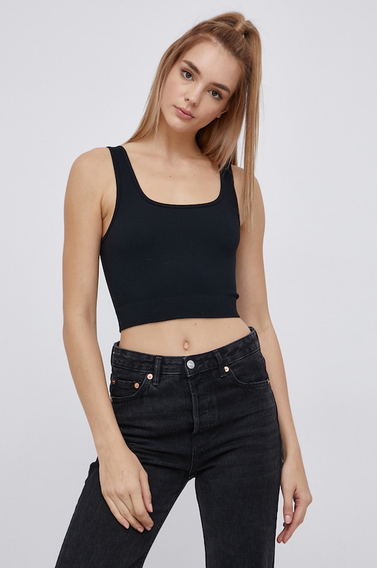 Vero Moda Top z elastanem czarny 10252057