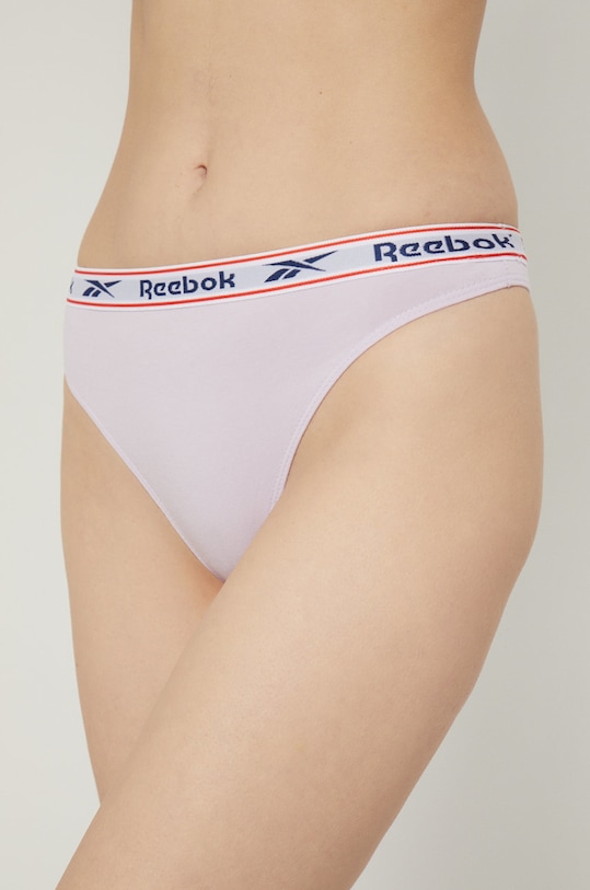 Reebok stringi F9802 (3-pack) dzianina niebieski F9802