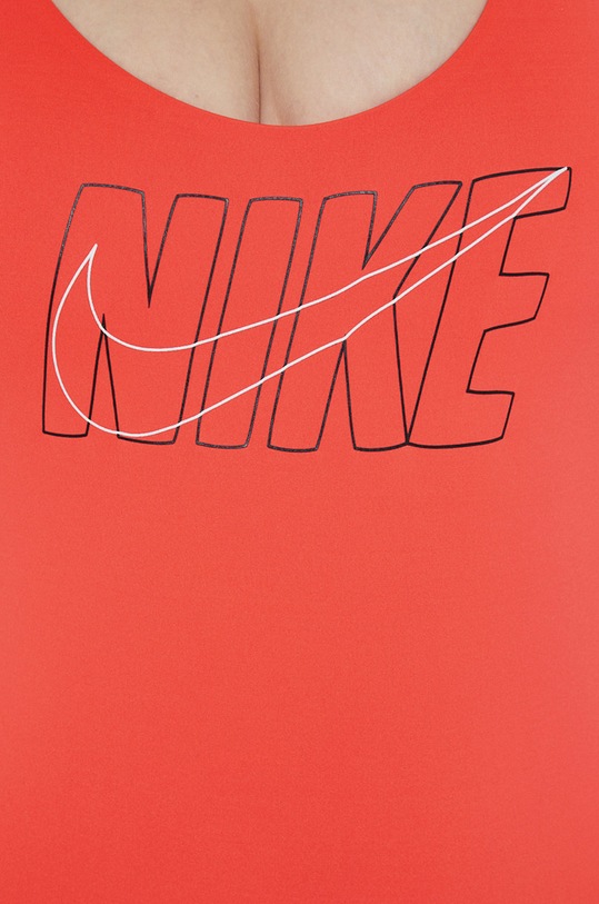 Jednodílné plavky Nike Multi Logo červená NESSC250
