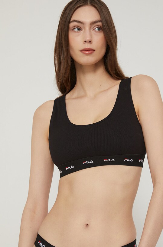 Sportovní podprsenka Fila měkké černá FU6157