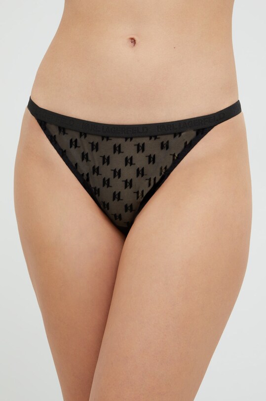 Kalhotky brazilky Karl Lagerfeld kalhotky černá 225W2105