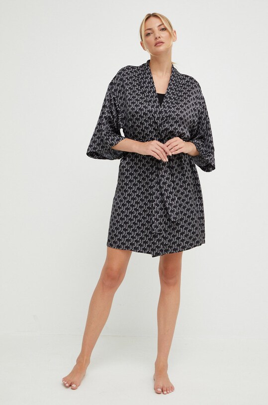Karl Lagerfeld szlafrok 225W2134 225W2134 czarny AA00