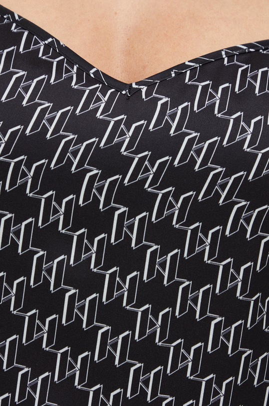 Noční košilka Karl Lagerfeld černá 225W2135