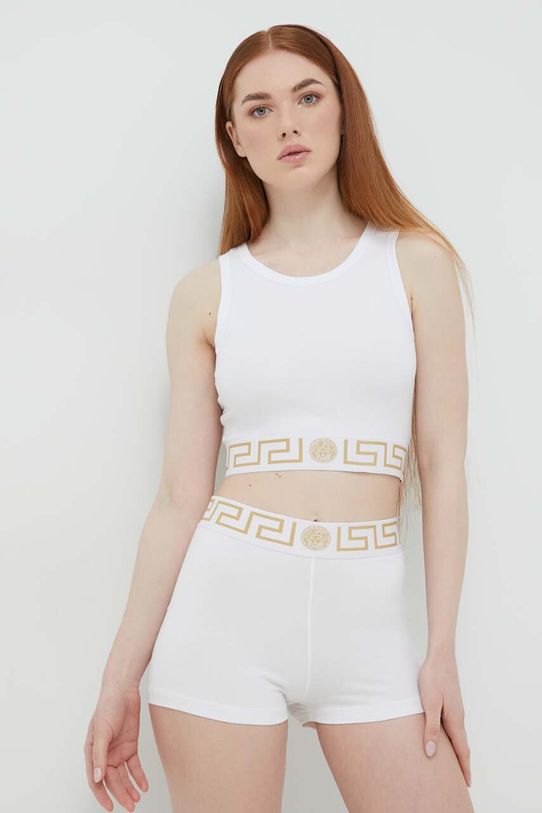 Ρούχα Top Versace 1008598 λευκό