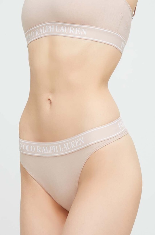 Polo Ralph Lauren thongs jersey beige 4P2003.NOS