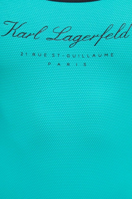 Odzież Karl Lagerfeld jednoczęściowy strój kąpielowy 231W2202 turkusowy