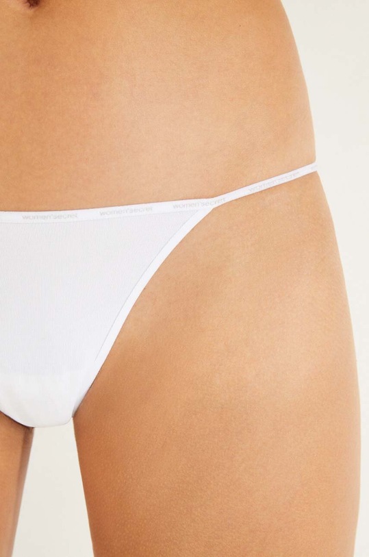 women'secret stringi 6-pack biały 7683014