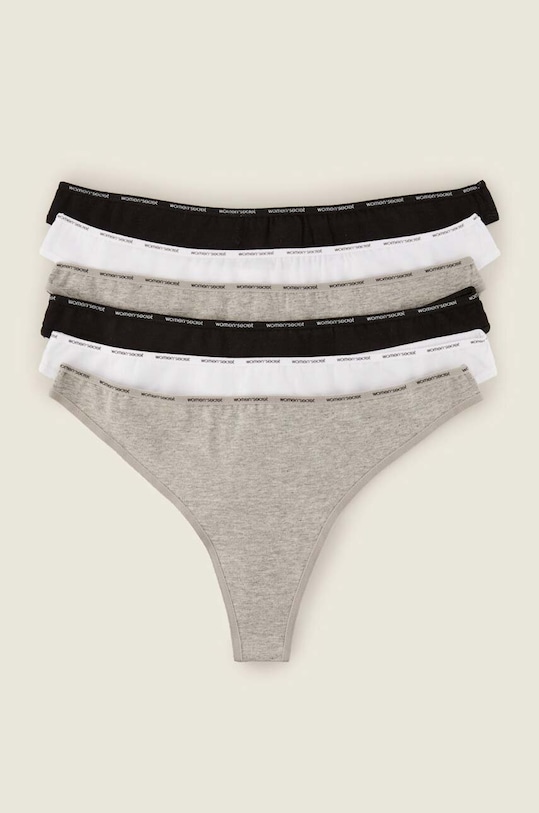 women'secret stringi 6-pack 7683049 szary AA00