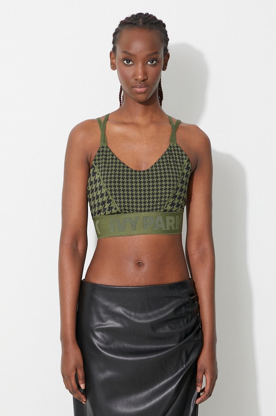 Sportovní podprsenka adidas Originals x Ivy Park jemně vyztužené zelená HM2595
