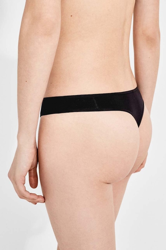 Îmbrăcăminte women'secret tanga 3-pack 7682956.1 negru