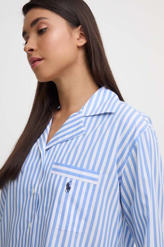 Pamučna pidžama Polo Ralph Lauren 4P8004.NOS plava