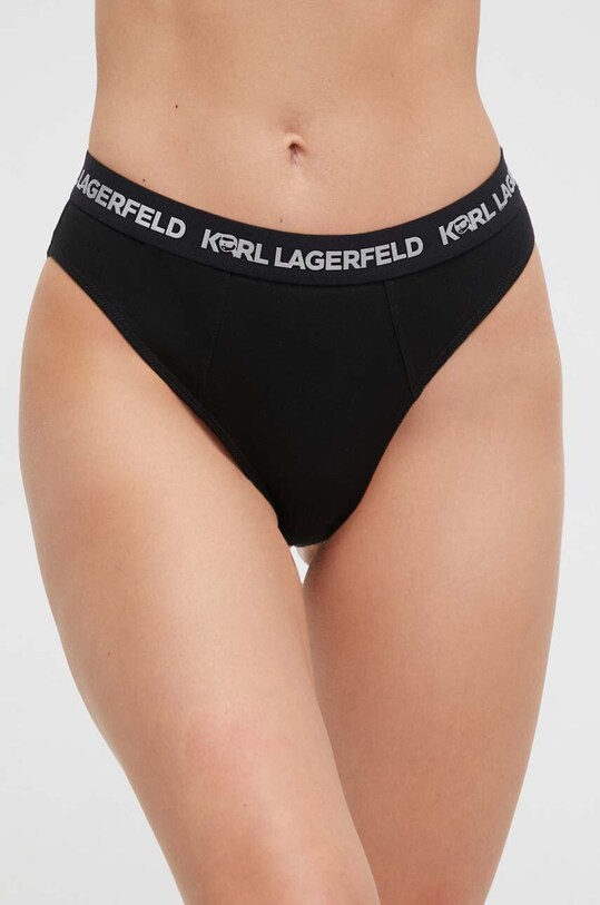 Karl Lagerfeld figi bawełna czarny 235W2113