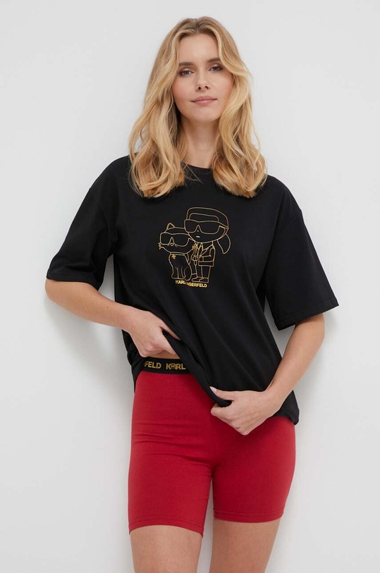 Karl Lagerfeld pijama set negru 235W2133