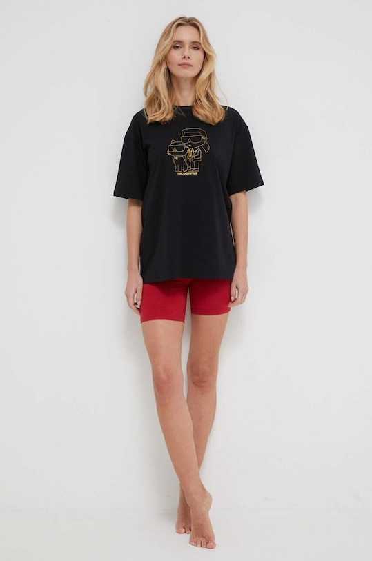 Karl Lagerfeld pijama 235W2133 negru AA00