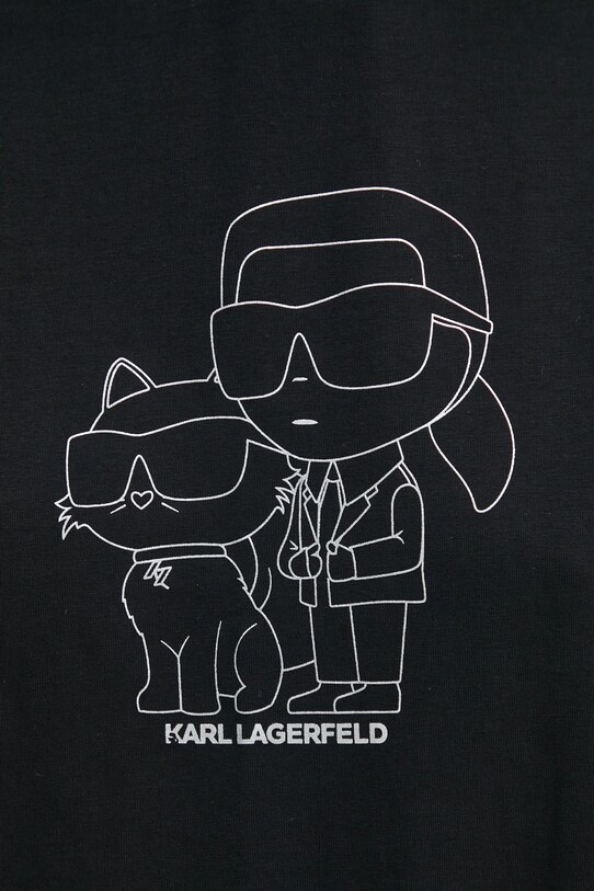 Хлопковая ночная рубашка Karl Lagerfeld 236W2114 чёрный