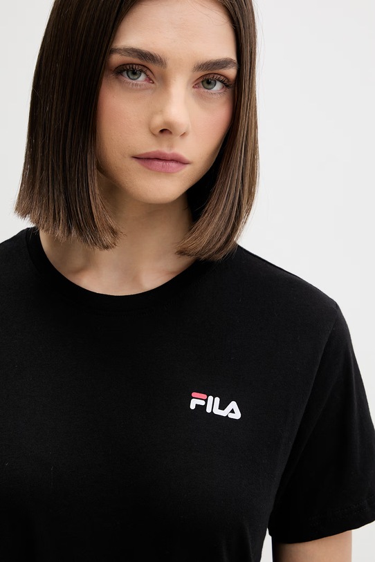 Odzież Fila piżama dwuczęściowa damska bawełniana FPS4180 czarny