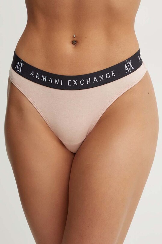 Armani Exchange chiloti brazilieni tanga bej 947028.CC502.NOS
