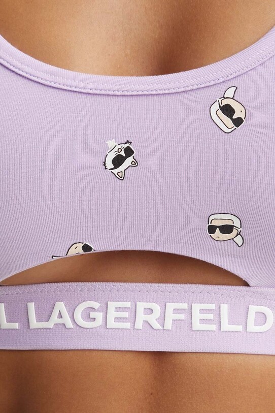 Karl Lagerfeld biustonosz 245W2117 fioletowy
