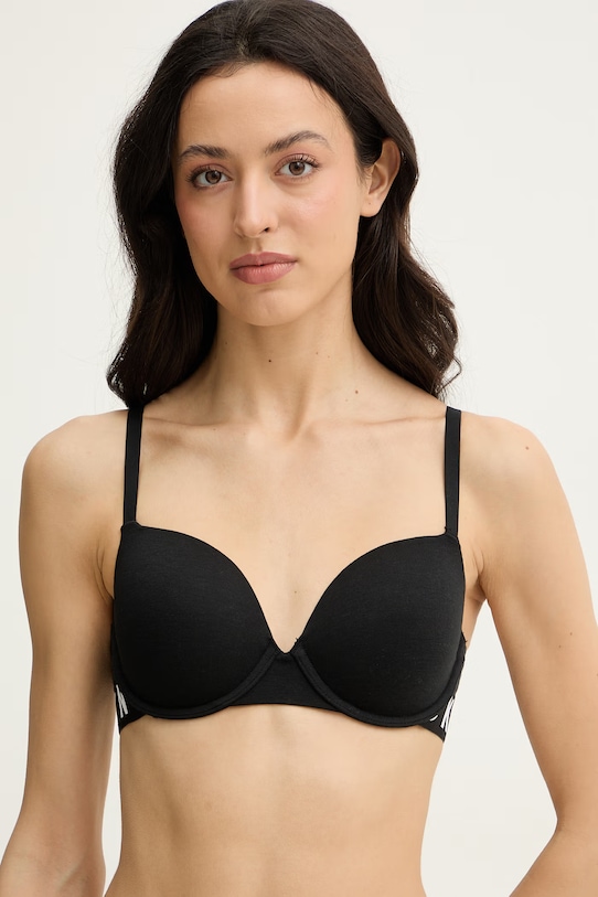 Dkny biustonosz dzianina czarny DK7511