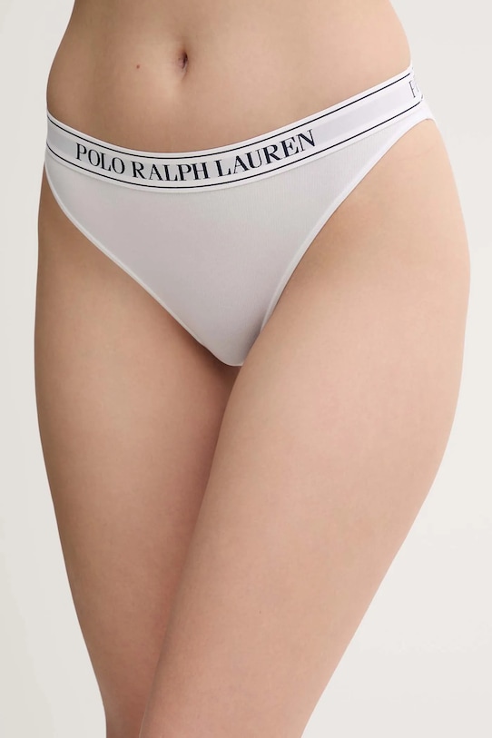 Σλιπ Polo Ralph Lauren λεπτό μοτίβο λευκό 4P0482