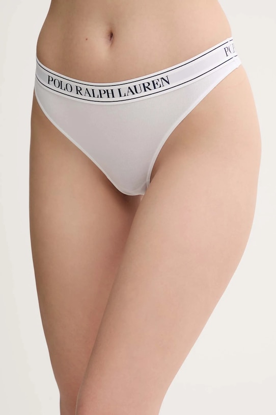 Στρινγκ Polo Ralph Lauren πλεκτό ύφασμα λευκό 4P0483