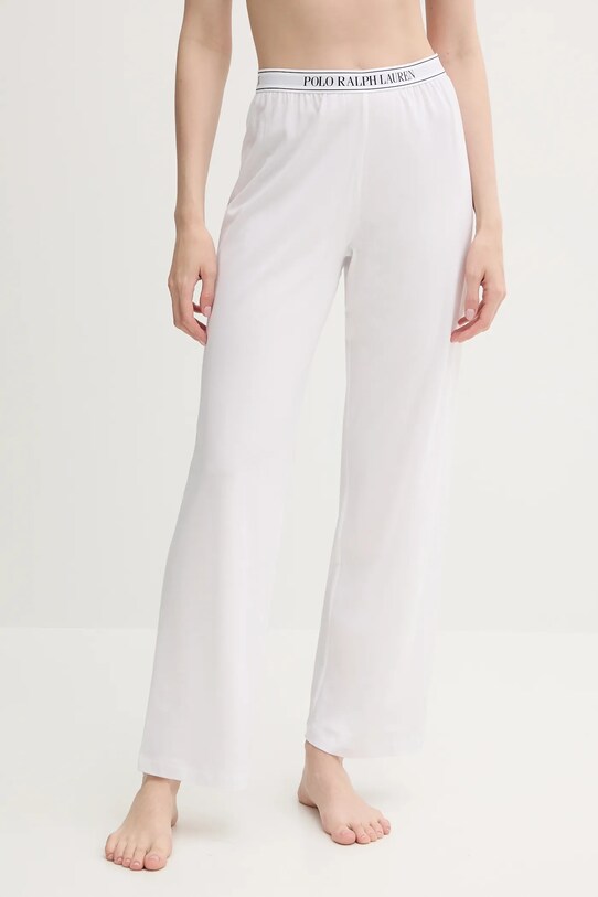 Polo Ralph Lauren spodnie piżamowe dzianina biały 4P0290