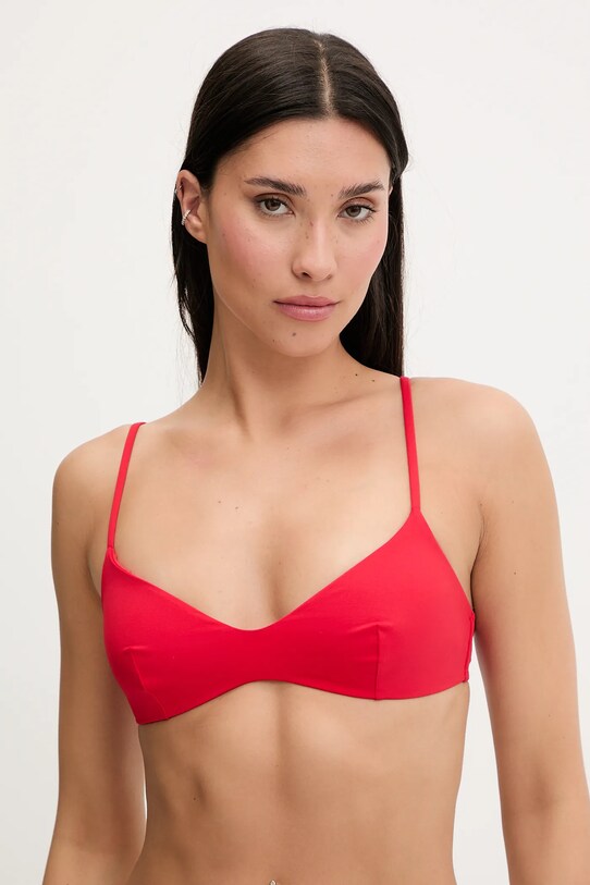 MC2 Saint Barth biustonosz kąpielowy bez fiszbinów czerwony MAY0001