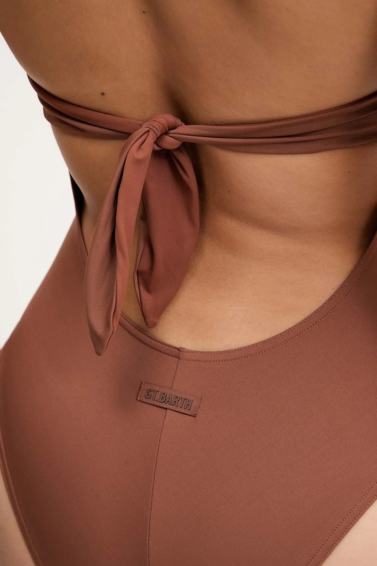 MC2 Saint Barth jednoczęściowy strój kąpielowy brązowy MARN001