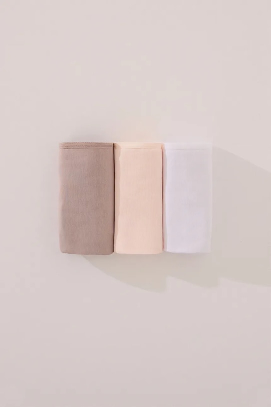 women'secret chiloți brazilieni 3-pack figi alb 7683091