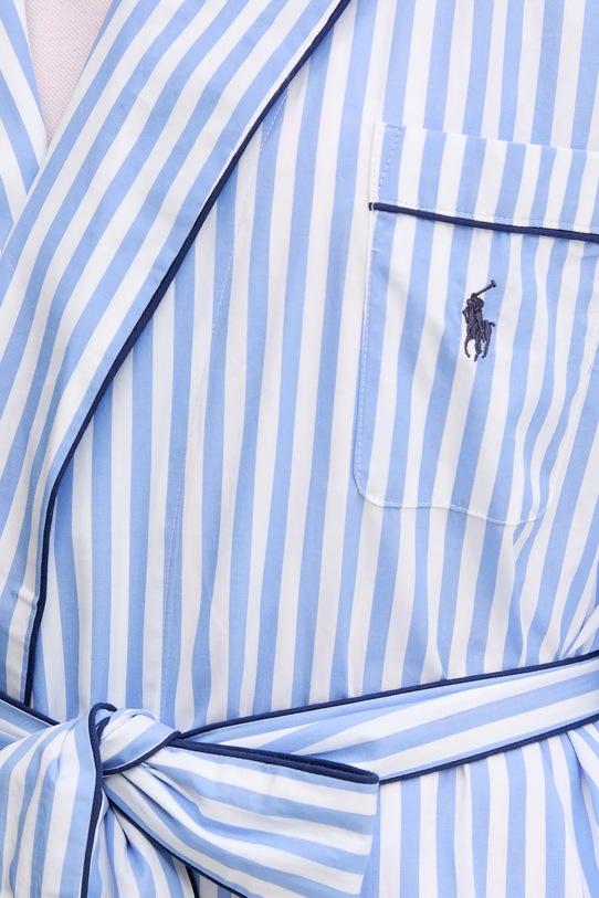 Polo Ralph Lauren szlafrok bawełniany 4P0190 niebieski