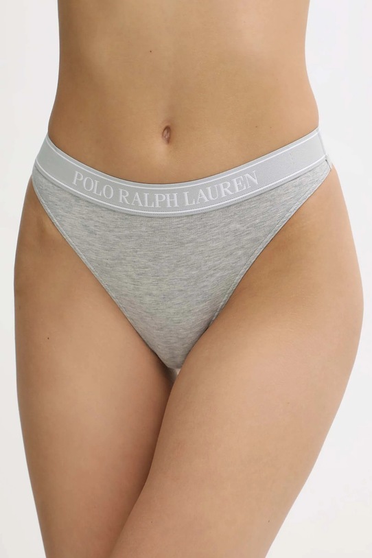 Стринги Polo Ralph Lauren меланж серый 4P2031
