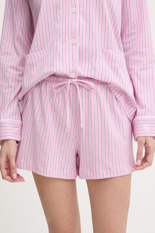 Памучна пижама Lauren Ralph Lauren ILN12277 розов AA00
