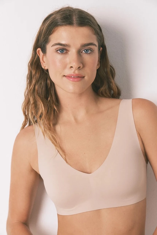 women'secret biustonosz dzianina beżowy 4277823