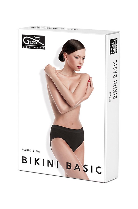 Gatta - Figi Bikini Basic Line figi czarny majtki.bikini