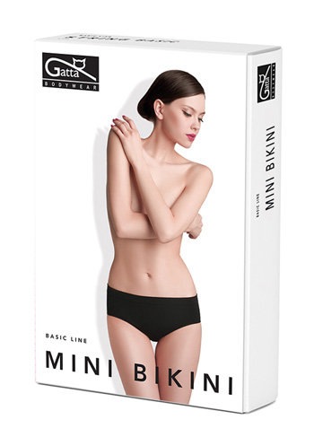 Gatta - Chiloti Mini Bikini Basic Line figi alb majtki.mini.bikini