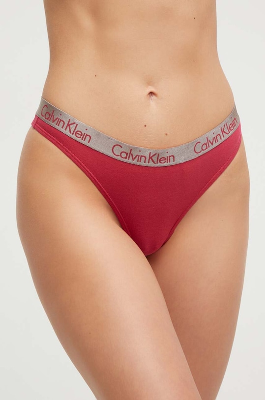 Calvin Klein Underwear tanga nyomtatásos rózsaszín 000QD3539E