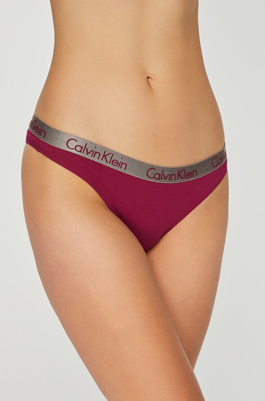 Tanga Calvin Klein Underwear Thong tanga růžová 000QD3539E
