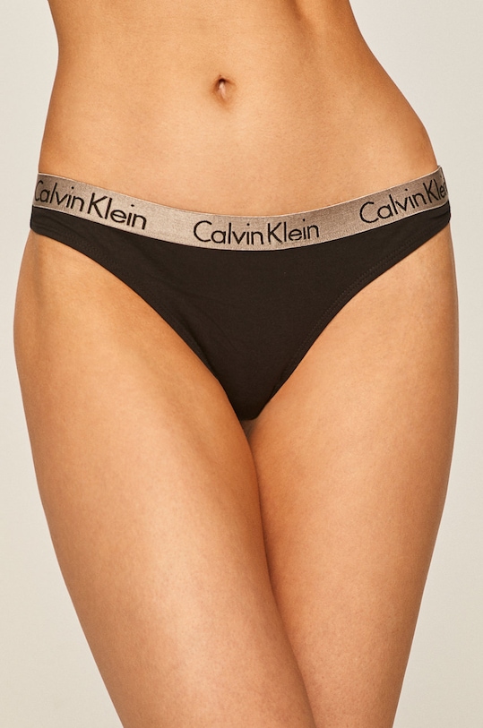 Tangá Calvin Klein Underwear tangá čierna 000QD3539E