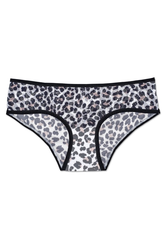 Happy Socks - Chiloti Leopard Mesh figi alb LEO85.1000