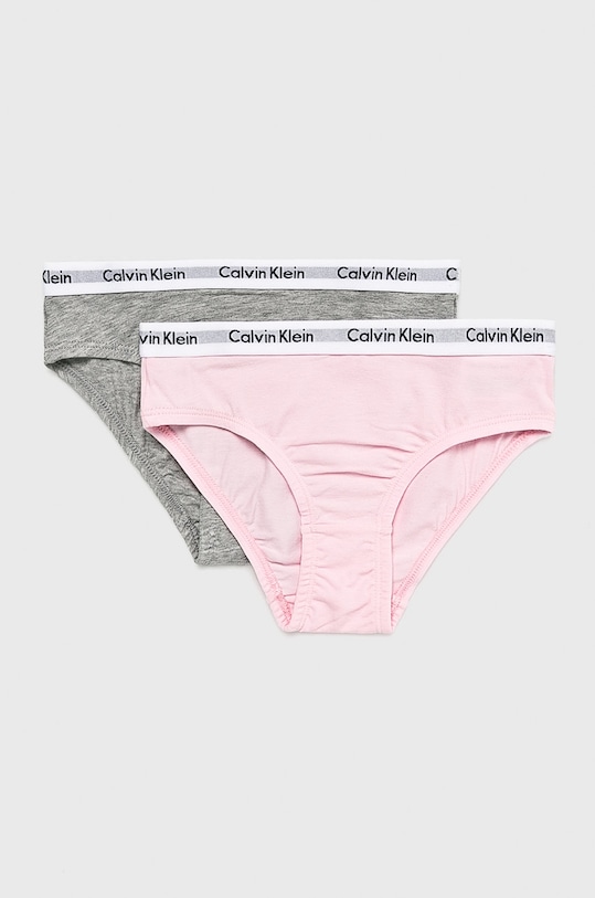 Calvin Klein Underwear - Figi dziecięce (2-pack) figi szary G80G895000