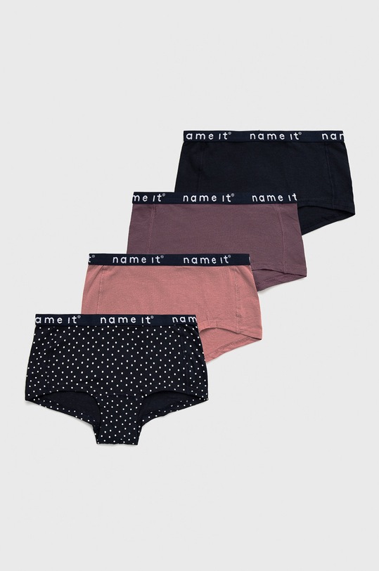 Dětské kalhotky Name it ( 4-pak) hladký námořnická modř 13196399