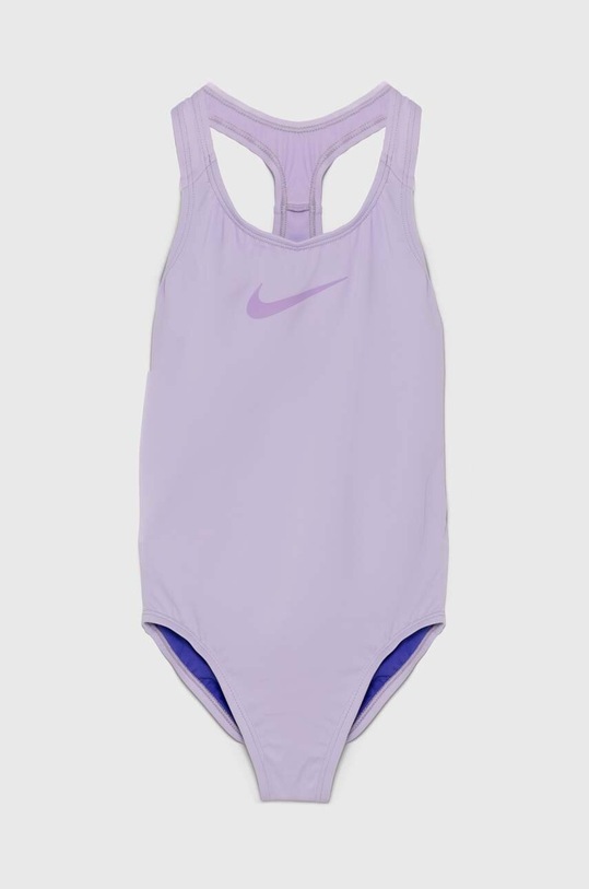 Nike Kids jednoczęściowy strój kąpielowy dziecięcy miękka fioletowy NESSB711