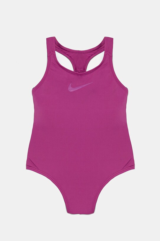 Nike Kids costum de baie dintr-o bucată pentru copii moale violet NESSB711