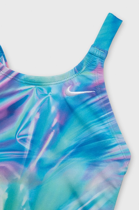 Dziewczynka Nike Kids jednoczęściowy strój kąpielowy dziecięcy NESSC755 niebieski