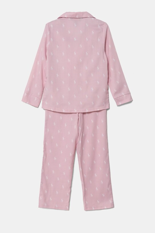 Polo Ralph Lauren pijamale de bumbac pentru copii 4P0034 roz AA00